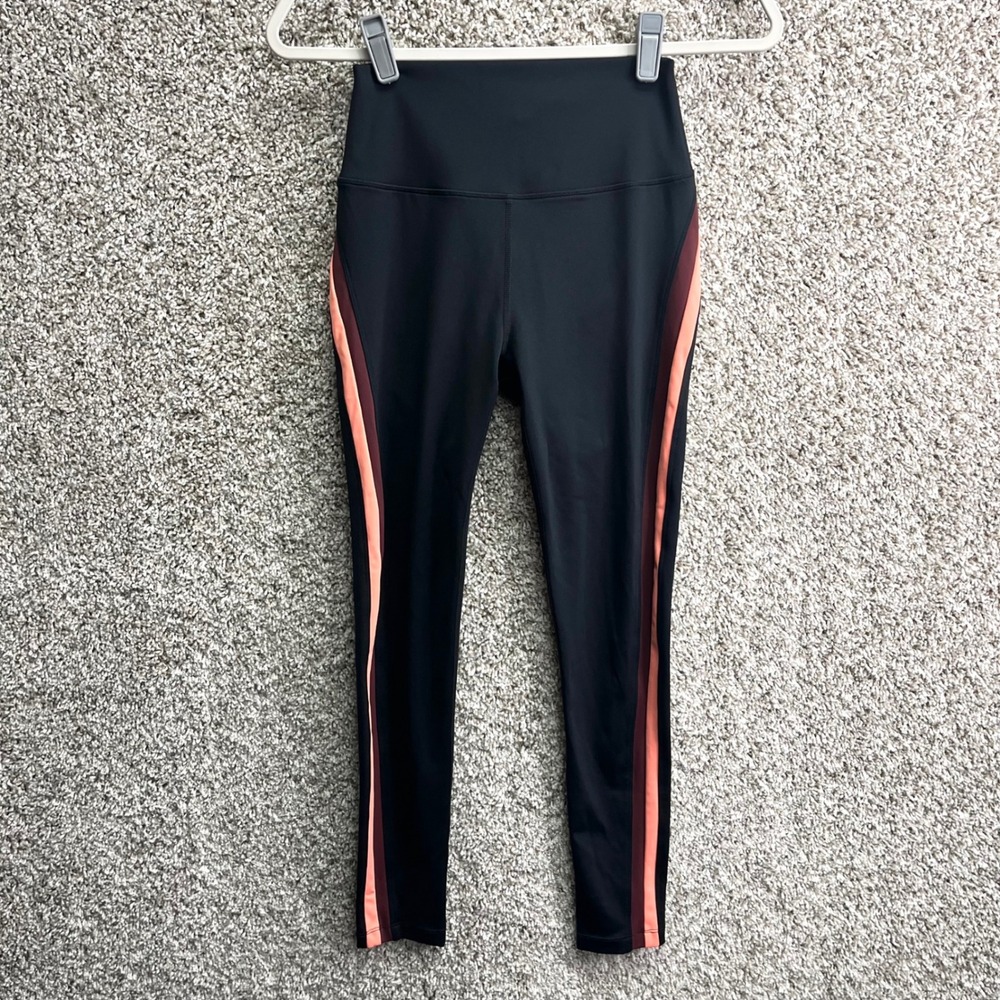Splits59 Leggings Women's Medium Black Side Stripe High Waist